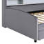 Lit plateforme simple tapissier avec rangement et tiroirs-1632086336
