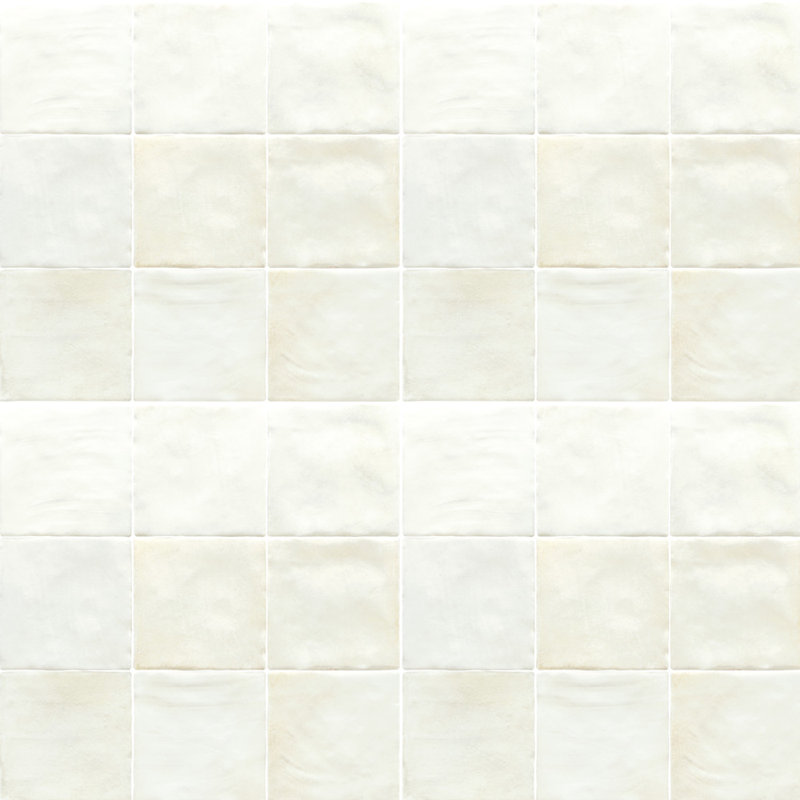 Carreau de céramique en céramique 4 x 4, Blanc