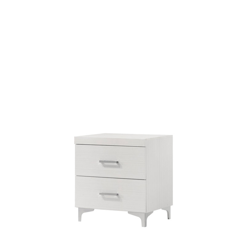 White Finish Nightstand