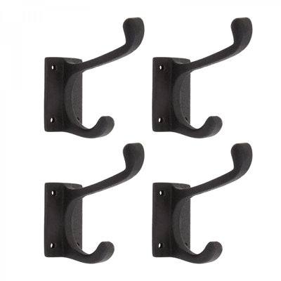 Wrought Iron Double Wall Mounted Towel Hook