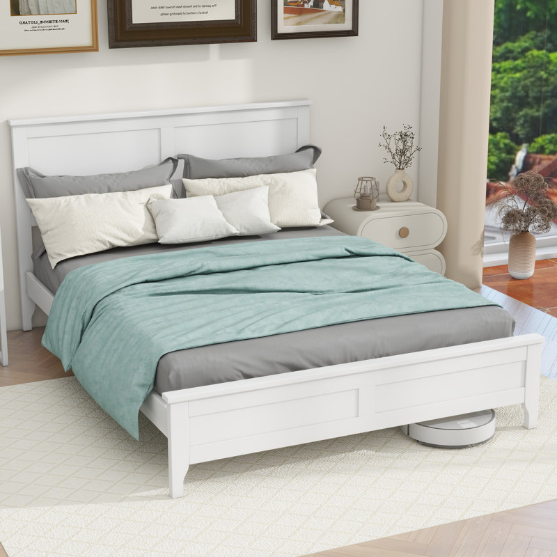 Ghiwa Solid Wood Bed, Full, Espresso