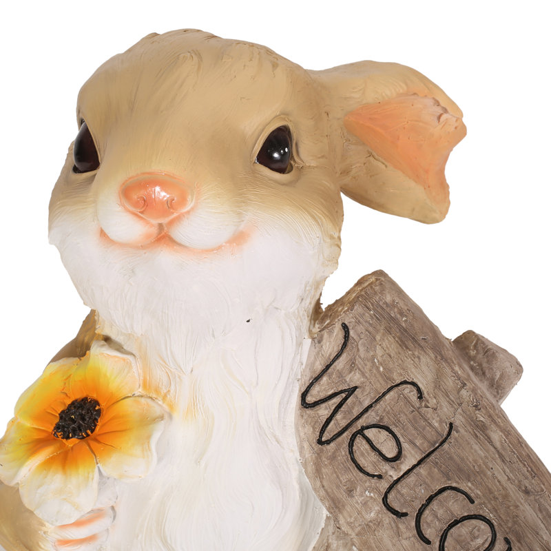 Statue de lapin en béton Bowes