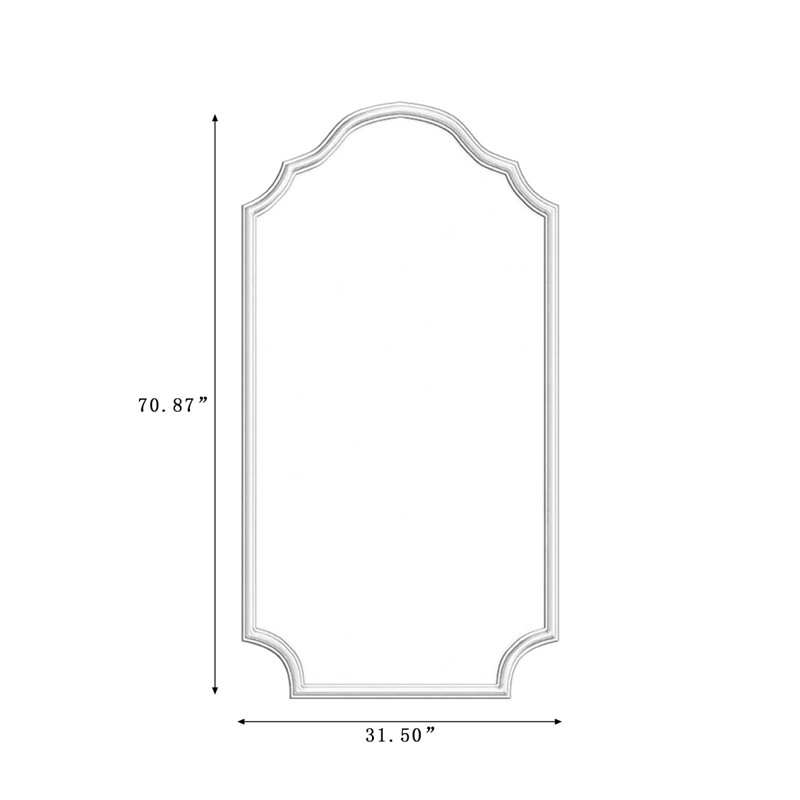 Free Form Manufactured Wood Full Length Mirrors, 70.87" H x 31.5" W