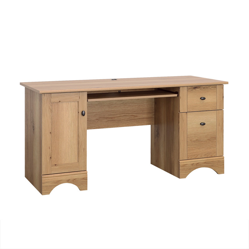 Bureau d'ordinateur, finition brune, Brun / brun