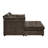 Serenity 54.7" Oversized 2-Seater Indoor Chaise Lounge with Ottoman for Couples-135356946