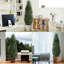 Artificial Topiary Trees, Artificial Cedar Trees, UV Resistant Lifelike Fake Bushes Plants for Home Living Room Front Door Decor-444736320-444736349-444736350
