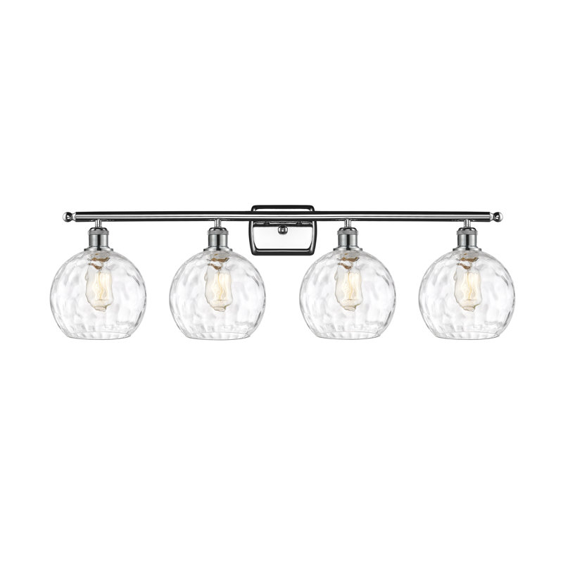 Éclairage pour salle de bain 4 lumières Cindi, DEL, Chrome poli