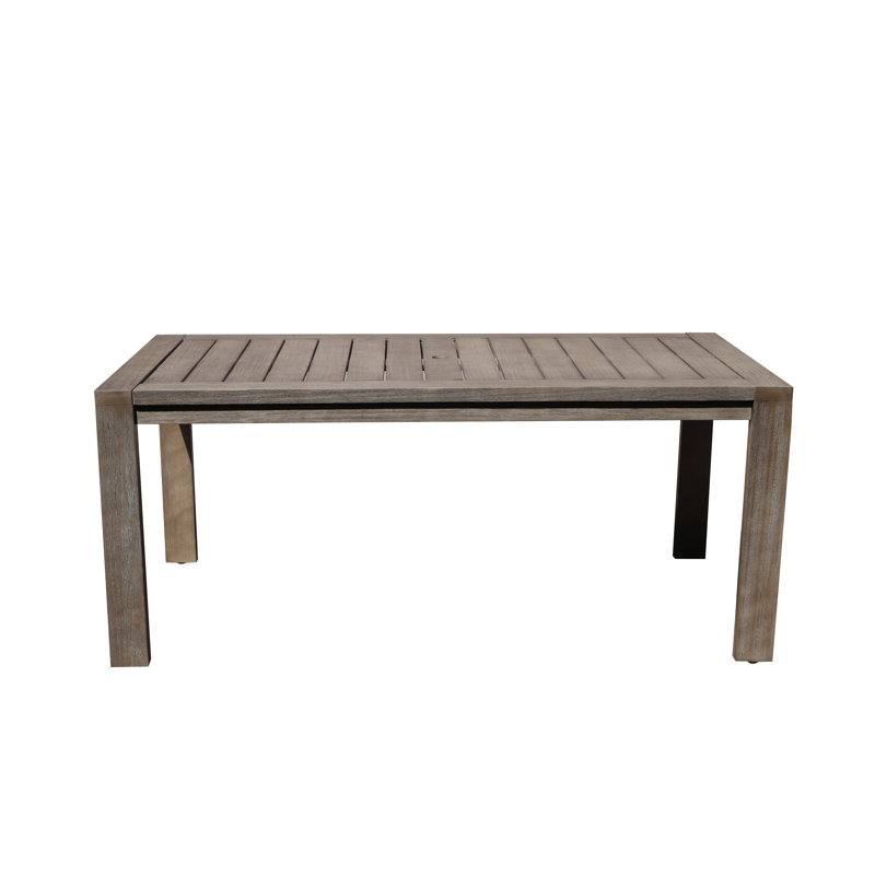 Table de salle à manger Joly, H 30 po x l 71 po x P 35 po, Gris