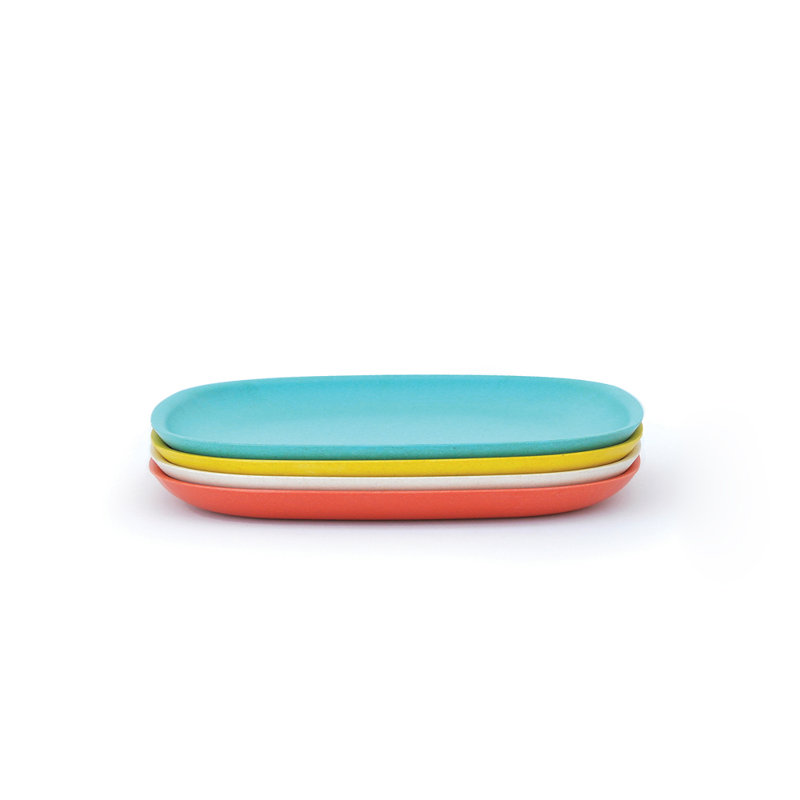 Ensemble de 4 assiettes en bambou EKOBO