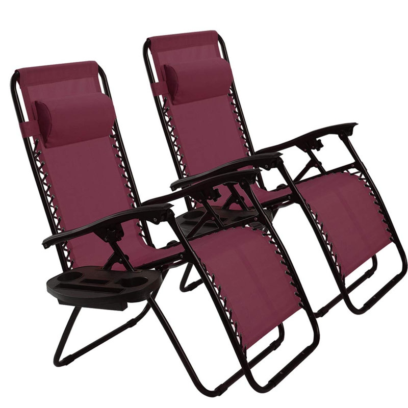 Fauteuil inclinable / pliable sans gravité Broomgege, Vin