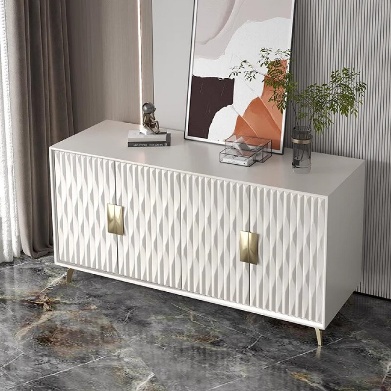 Simple White Sideboard, 31.5" H x 55.12" W x 15.75" D