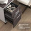 Bureau 60 po avec tiroirs Kaionna, bureau d'ordinateur avec rangement, bois moderne, gris orage et blanc-809019097