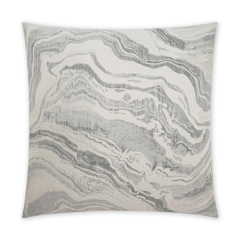 Coussin décoratif Manon, Granit, Carré 22 po