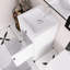 Meuble-lavabo autoportant de 20 po de couleur noire avec lavabo en céramique et porte à fermeture en douceur, tablette réglable et support de rangement fixé à la porte-624349043