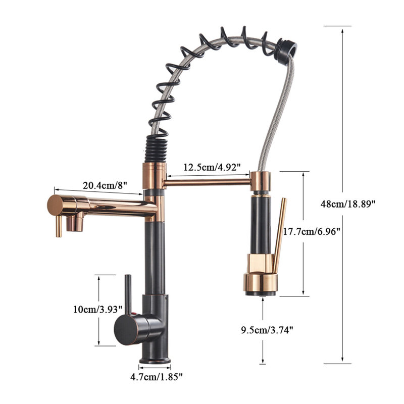 Belfry Kitchen Pershing Pull Out Kitchen Faucet