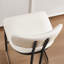 Tabouret de cuisine moderne à hauteur de comptoir de 25,6 po avec base en métal et similicuir-1041948197