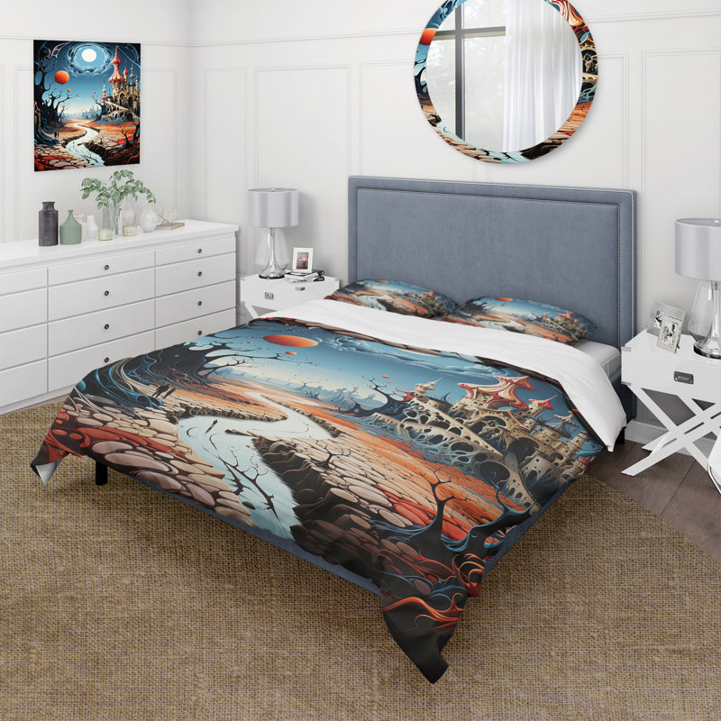 Ensemble de housse de couette en microfibre / polyester surréalisme Dalis Wonderland Bedding