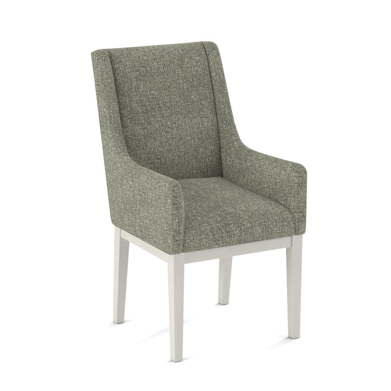 Upholstered Arm Chair, White, 61703-88