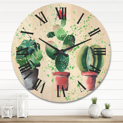 Solid Wood Wall Clock