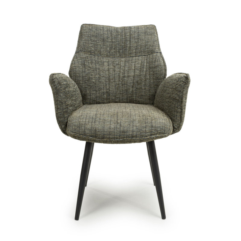 Baltimore Tweed Swivel Dining Chair, Green