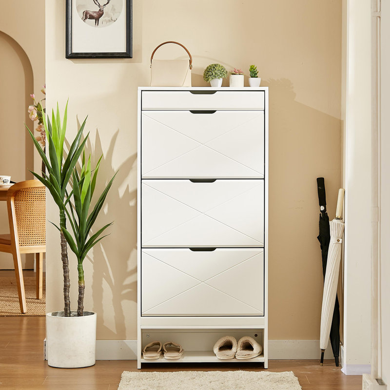 24 Pair Shoe Storage Cabinet