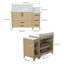 Armoire de meuble-lavabo à simple cuve l 48 po x P 22 po x H 34 po avec comptoir blanc-1170057706