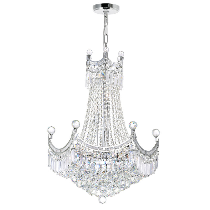 Basile 11 - Light Dimmable Empire Chandelier, 127" H x 24" W x 24" D