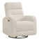 Silina 33"W Modern Power Chenille Swivel Rocker Glider Recliner with USB and Type-C Charge