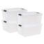 IRIS 45 Qt./11.25 Gal. Plastic Storage Container Bin with Secure Lid and Latching Buckles-1939859886