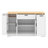 Kitchen Island With Drawer, Sideboard With 3-Tier Pull-Out Rack, Storage Cabinet With Adjustable Shelves And Door Shelf-1437039375