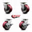 Poly sur roulettes pivotantes en aluminium