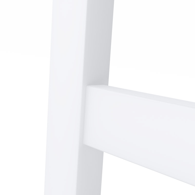 Échelle de couverture en bois 4,5 pi Lina, Blanc