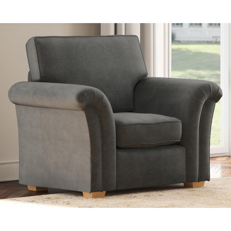 Upholstered Armchair, Steel