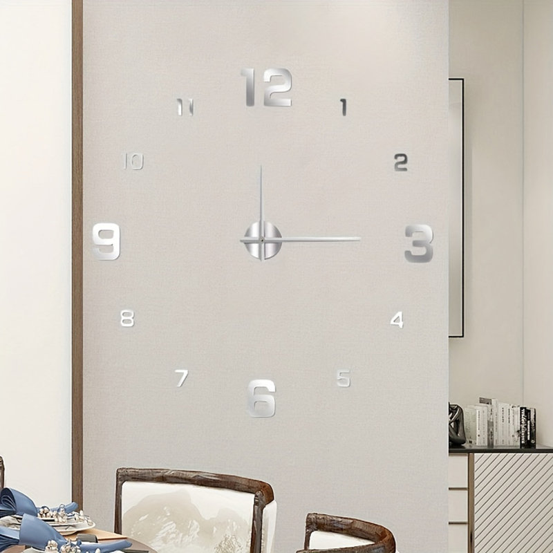 Bryzel Wall Clock, Silvery