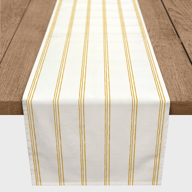 Linge de table Ahmi, L 72 po x P 16 po, Jaune