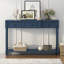 Console Table Sofa Table With Drawers For Entryway With Projecting Drawers And Long Shelf