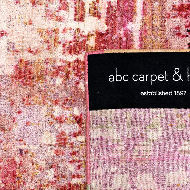 Pink Alchemy Transitional Silk Rug - 9' x 12'5"