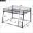 Full XL Over Queen Metal Bunk Bed - Space-Saving, No Box Spring Needed, Black for Bedroom/Guest Room