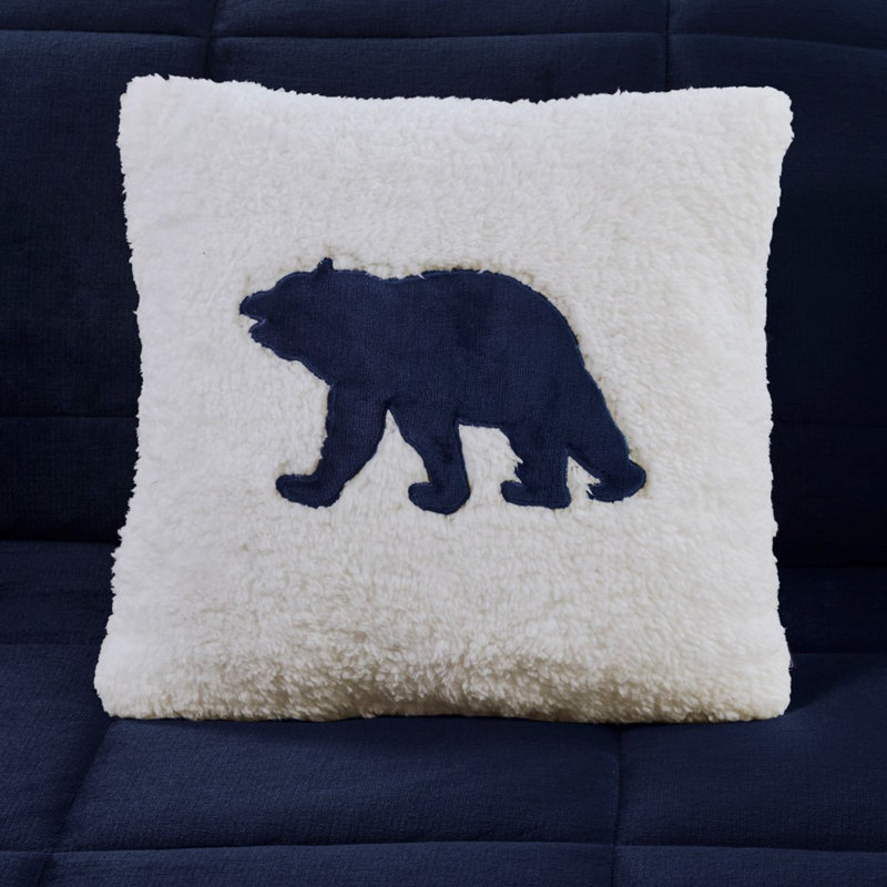 Ensemble de literie en sherpa douillet, confort moelleux en polyester, style chalet