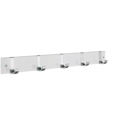 Wall mounted 5 hook coat rack -