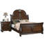Mobilier de chambre à coucher avec tête de lit et pied de lit style traditionnel grand lit 1pc