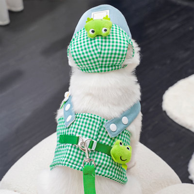 Ensemble de 3 pièces de sangles et de harnais en coton pour animaux de compagnie