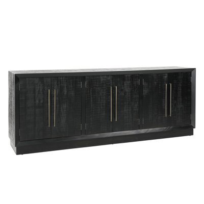Buffet large de 86 po Vashudev, noir