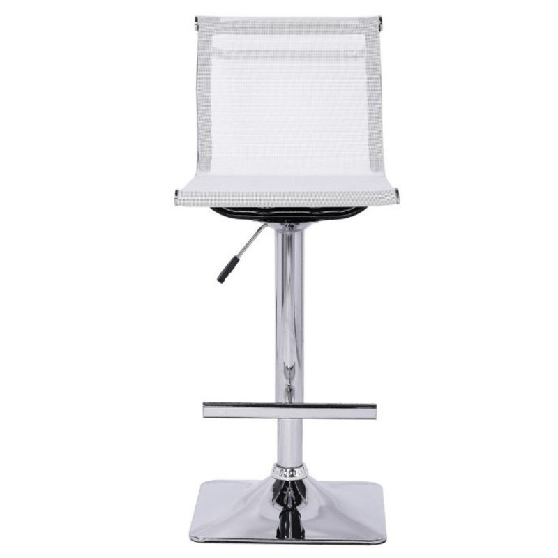 Tabouret de bar rotatif Jabraun, Blanc