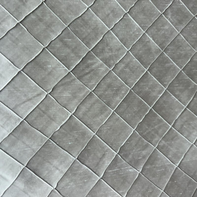 Sachi Fabric | Solid Quilted Small Diamond Silk Fabric | Drapery & Curtain Fabric-Tagged