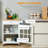 Arriola Kitchen Cart with Drawer and Towel Rack