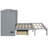 Gray Bed With Ample Space For Drawers And Charging - Tech-Enabled Bedroom Furniture Full Size Drawer Options. Space Apartments. Stores Different Objects. Stylish Look. Option. Simple Assembly. 75.1"L-750961897-750961894