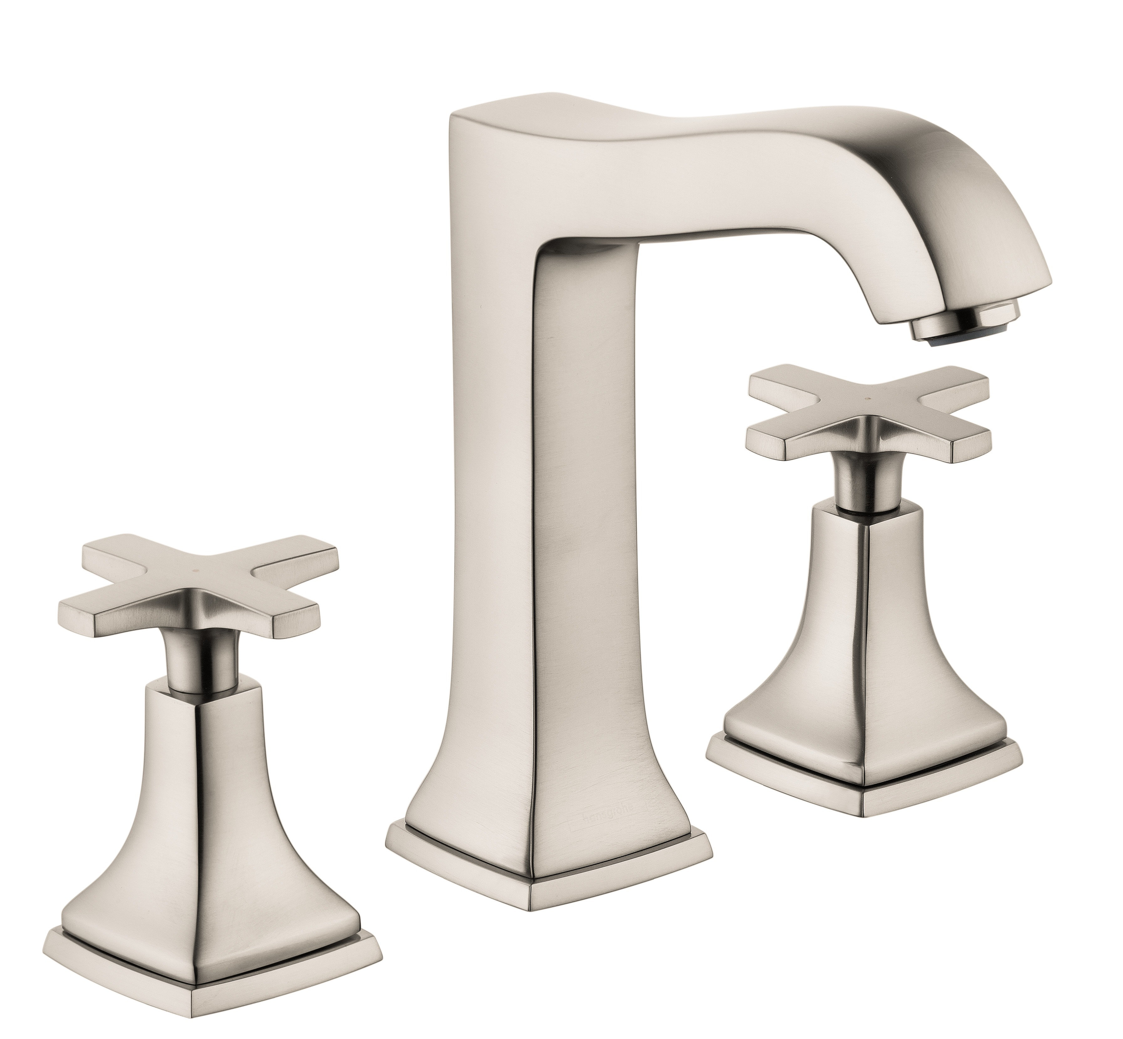 Hansgrohe Metropol Classic Widespread Faucet 160 With Cross Handles And   Hansgrohe Metropol Classic Widespread Faucet 160 With Cross Handles And Drain Assembly 12 Gpm 