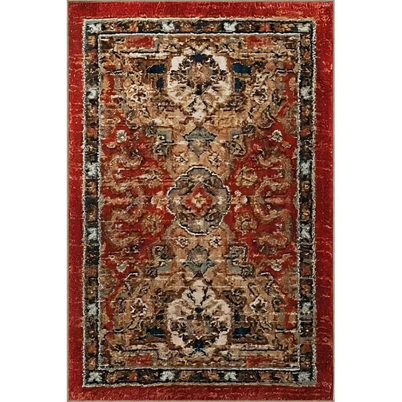 Tapis décoratif rétro Burdy, Tapis de couloir 2 pi 6 po x 9 pi 11 po