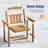  7 PCS Outdoor Dining Set with Umbrella Hole, HIPS All Weather Patio Table and 6 Chairs, Ergonomic Seats for Patio, Yard, Poolside-1648088948